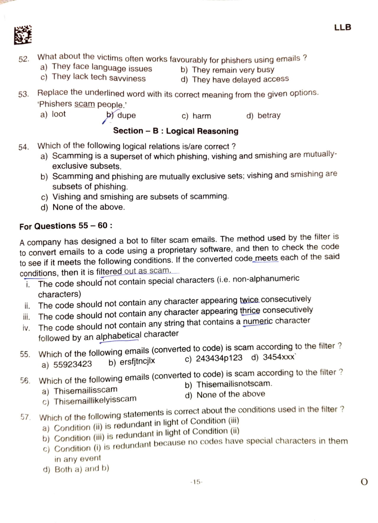 AILET Question Paper And Answer Key 2023: Download PDF - Llbexam.com